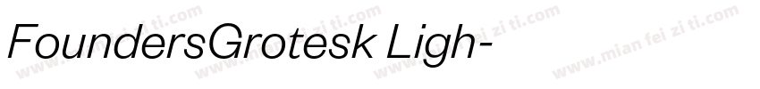 FoundersGrotesk Ligh字体转换
